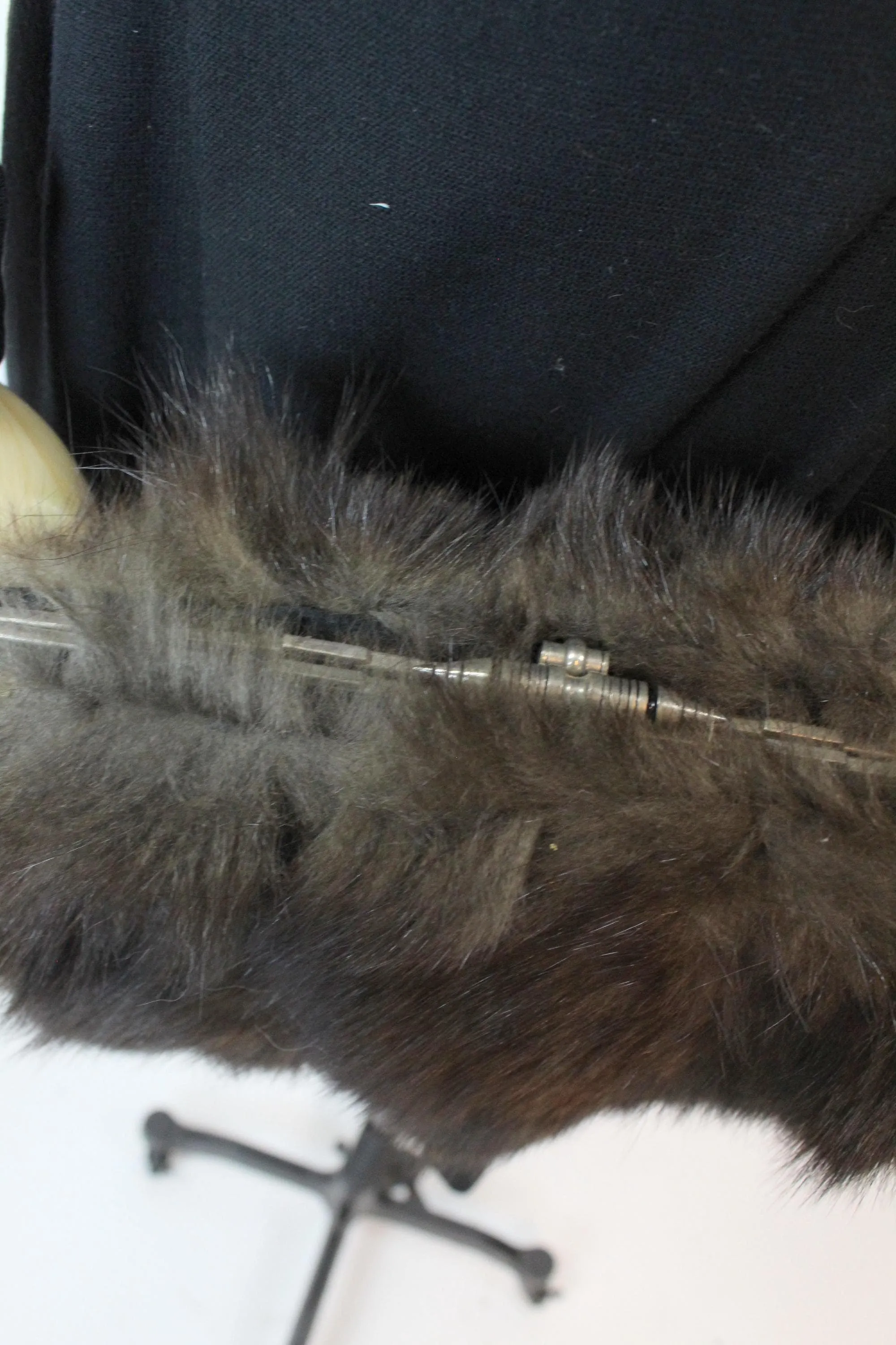 1930s FUR MUFF two in one handbag purse | new fall winter