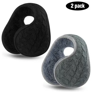 2 Pacs Winter Earmuffs for Women/Men