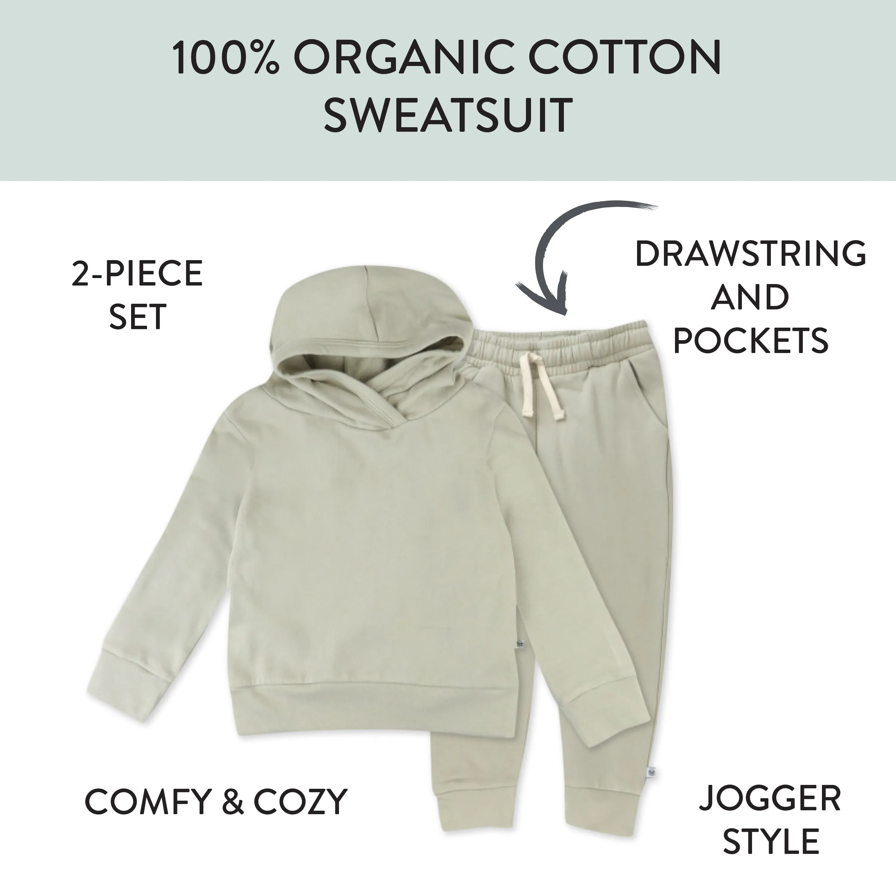 2-Piece Light Weight Hoodie & Sweatpant Set