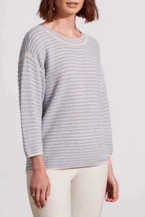 3/4 Sleeve Boat Neck Sweater