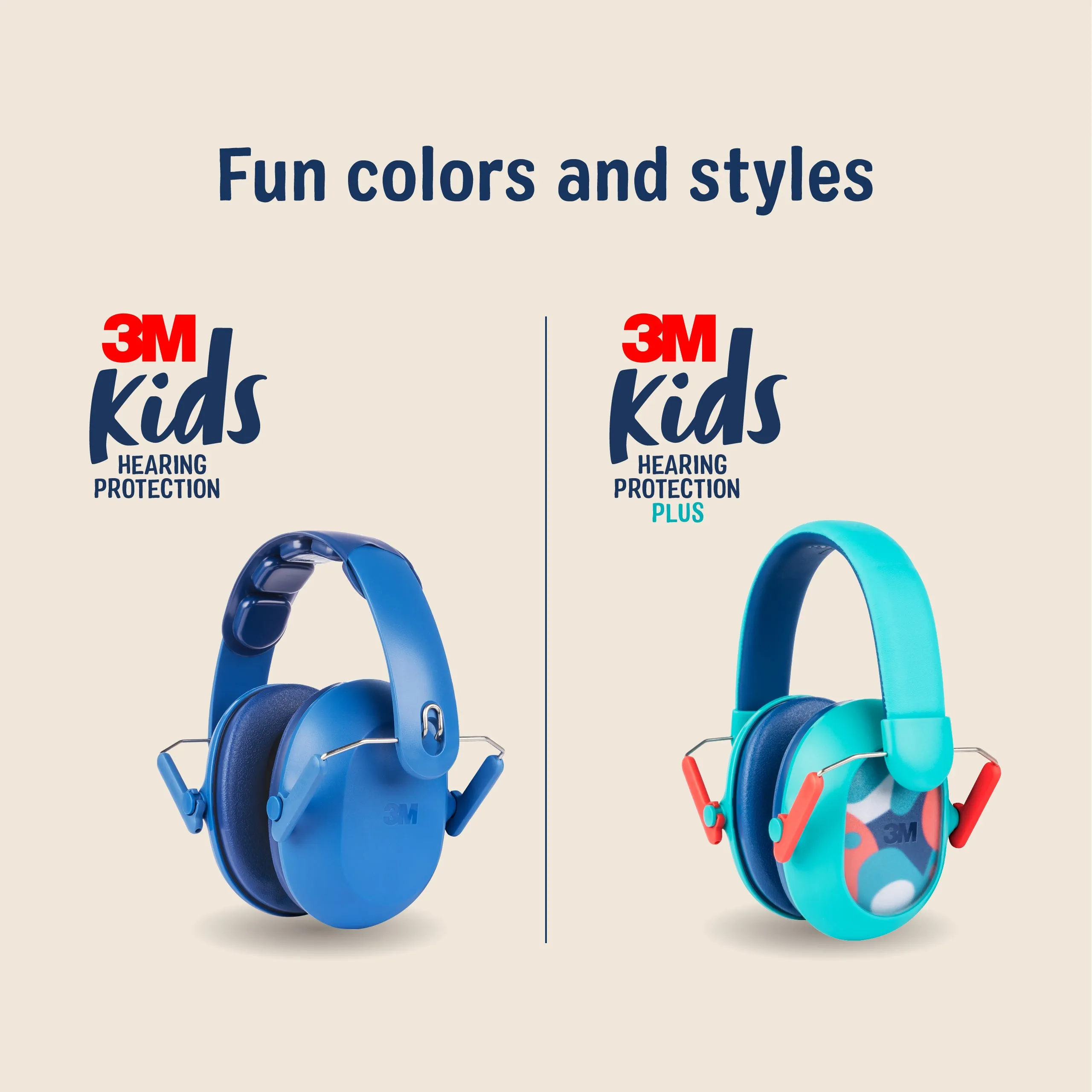 3M Kids Hearing Protection PKIDSB-BLU Blue, 1 Each