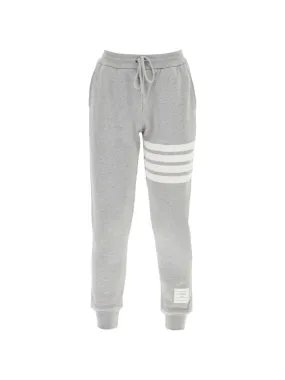 4 Bar Striped Cotton Sweatpants