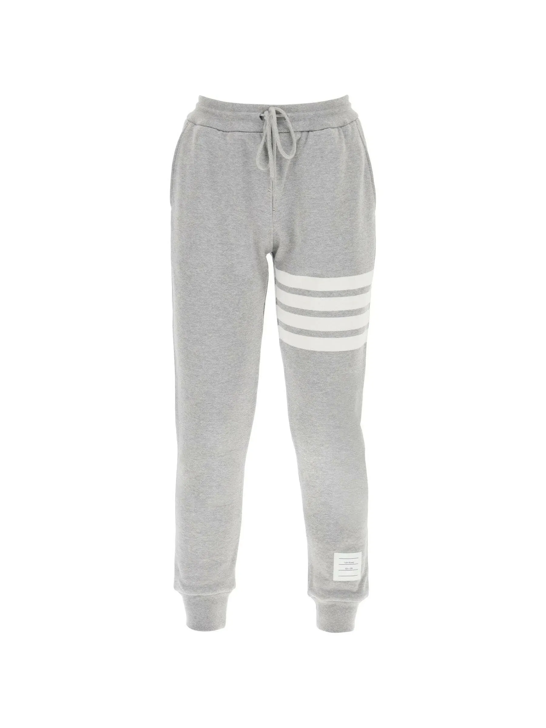 4 Bar Striped Cotton Sweatpants