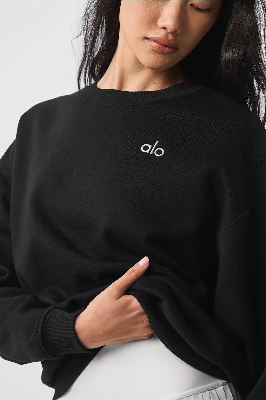 Accolade Crew Neck Pullover - Black