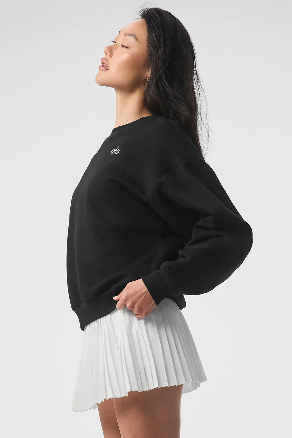 Accolade Crew Neck Pullover - Black