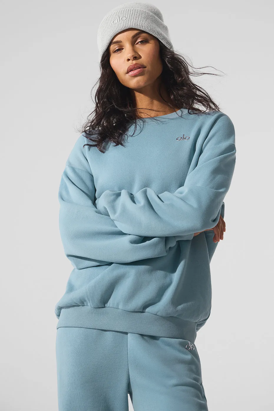 Accolade Crew Neck Pullover - Celestial Blue