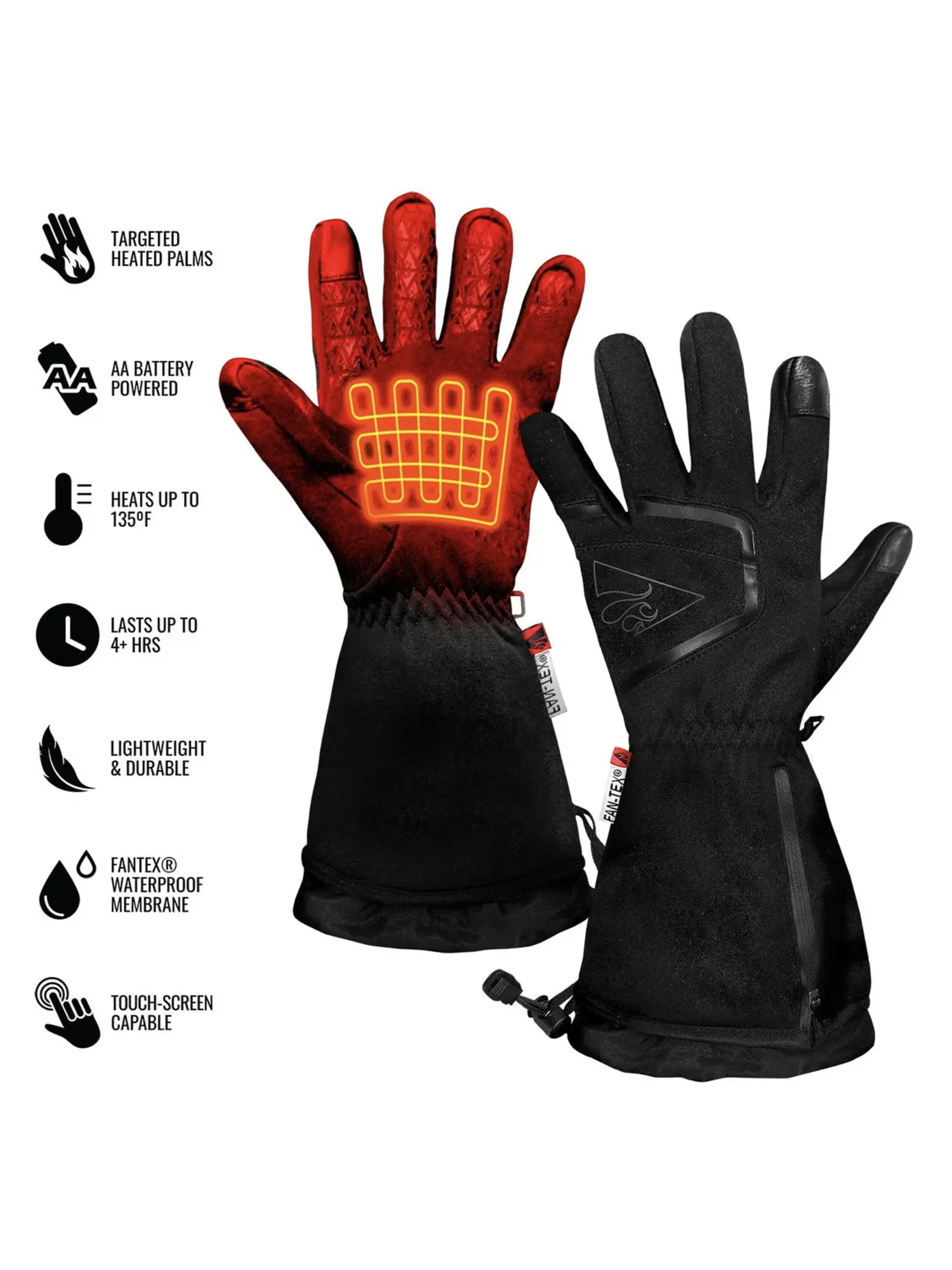 ActionHeat AA Battery Heated Featherweight Gloves - Men's