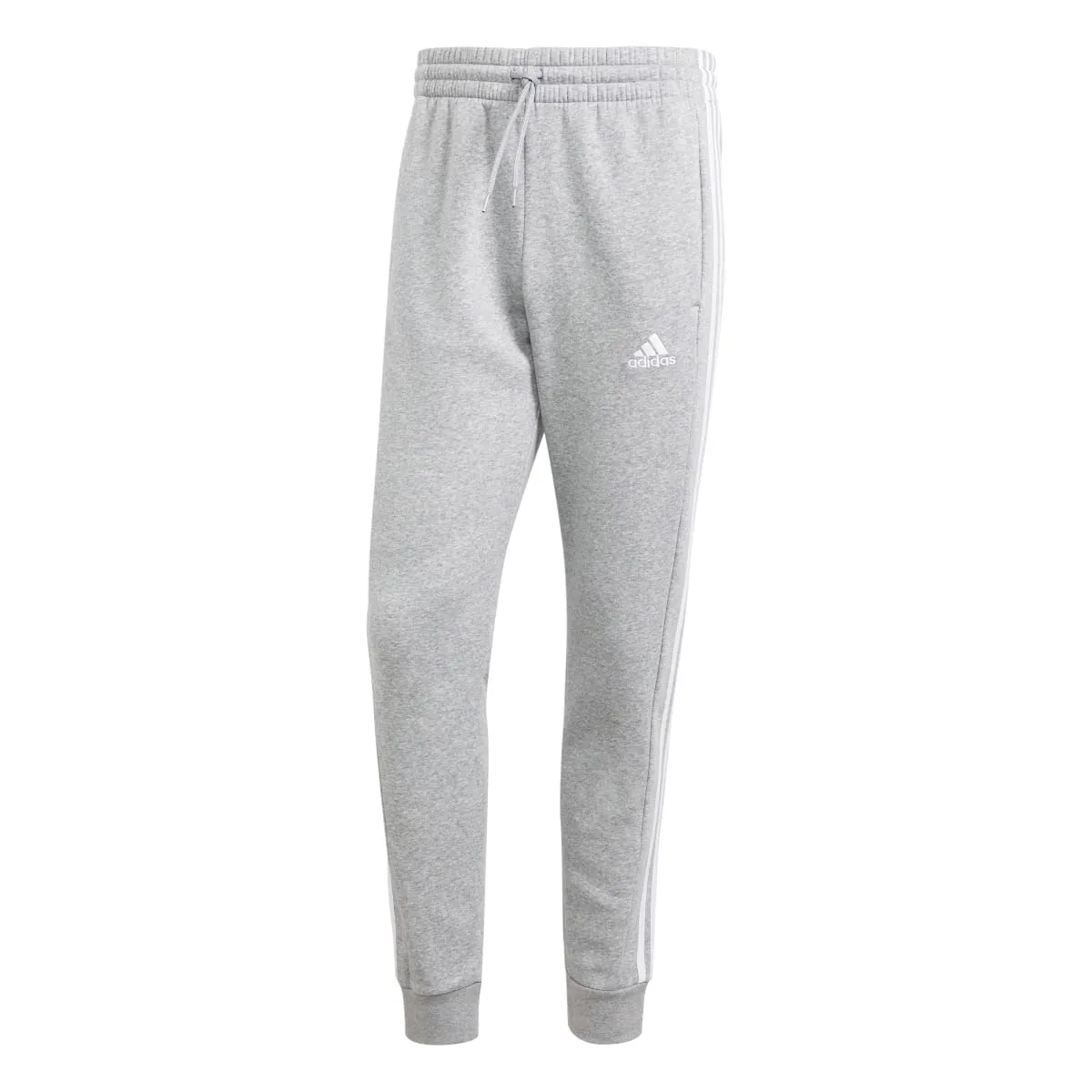 adidas Men's Essentials Tapered 3-Stripes Fleece Pants (Tall)