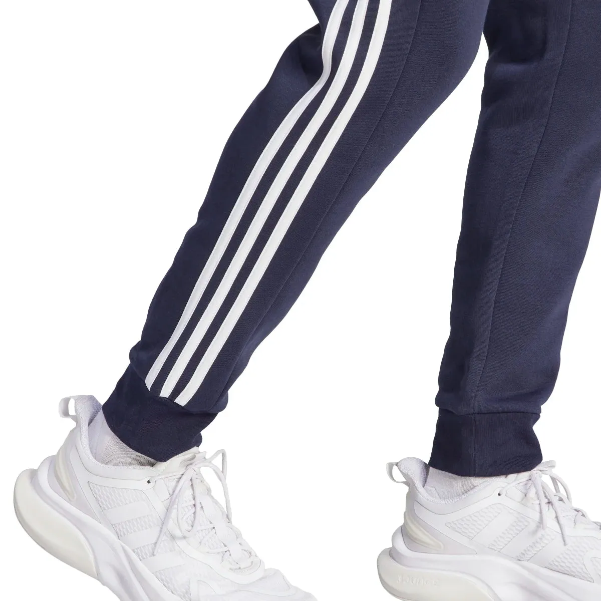 adidas Men's Essentials Tapered 3-Stripes Fleece Pants (Tall)