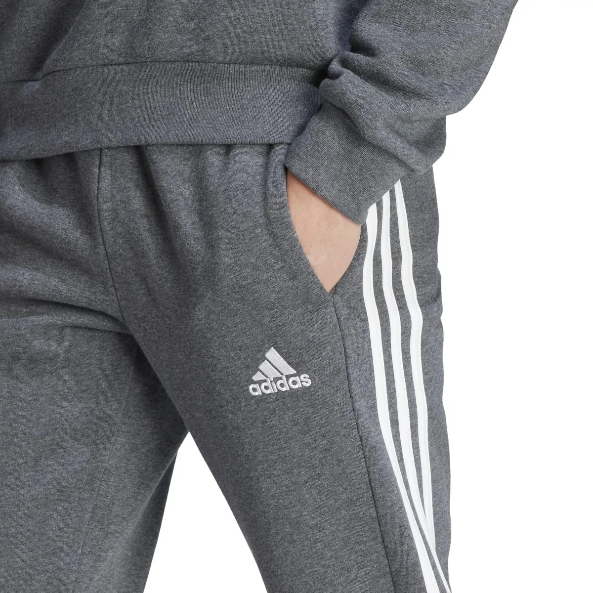 adidas Men's Essentials Tapered 3-Stripes Fleece Pants (Tall)