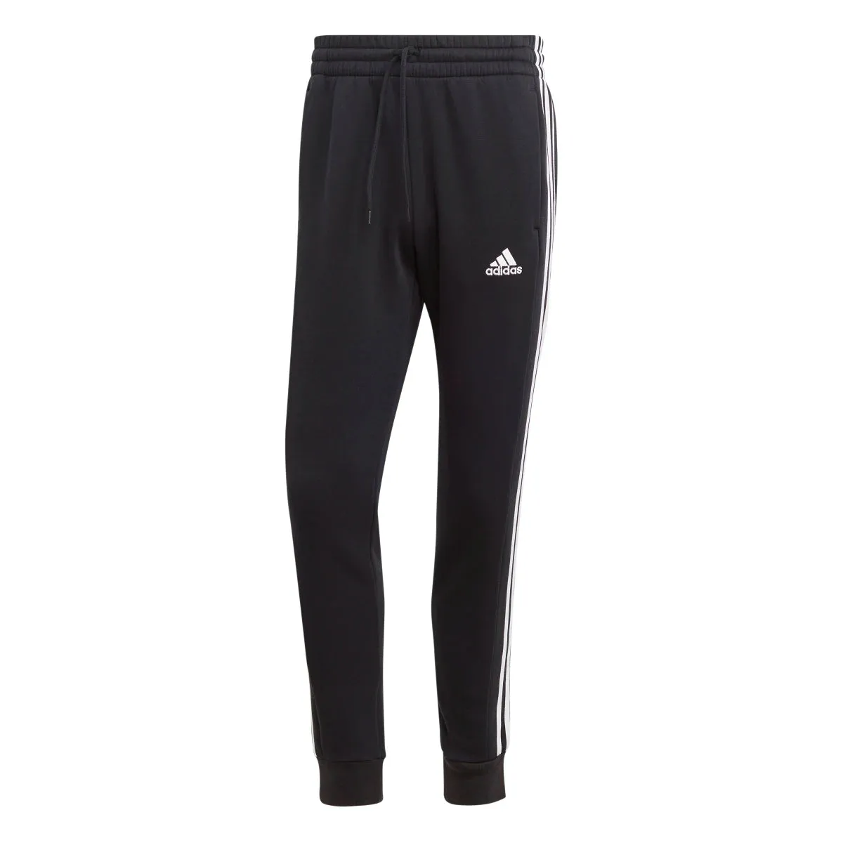 adidas Men's Essentials Tapered 3-Stripes Fleece Pants (Tall)