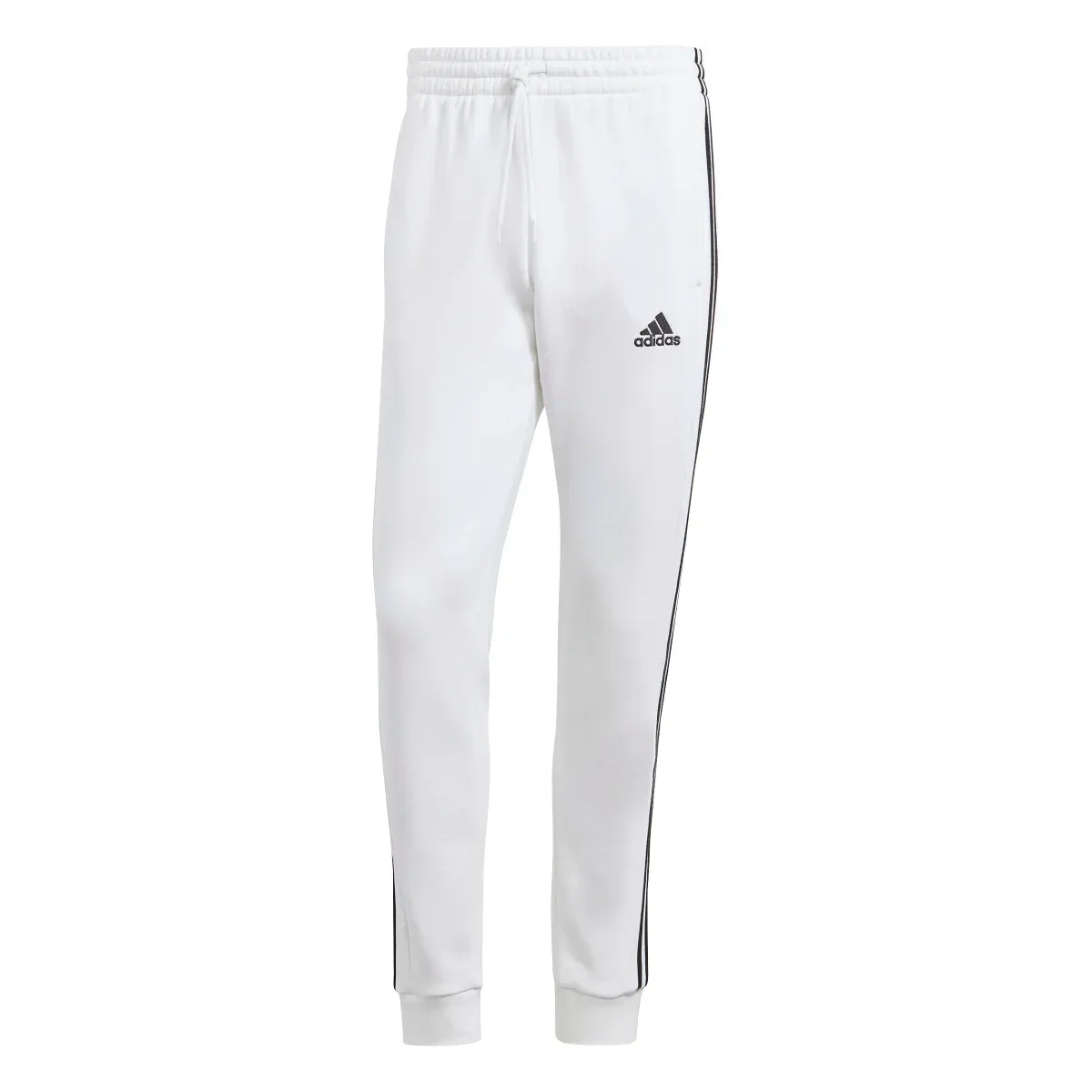 adidas Men's Essentials Tapered 3-Stripes Fleece Pants (Tall)