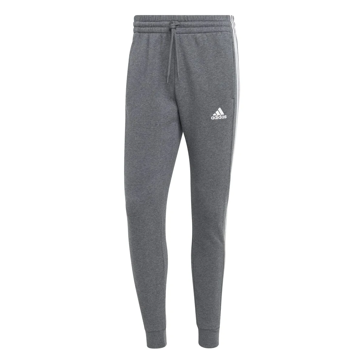 adidas Men's Essentials Tapered 3-Stripes Fleece Pants (Tall)