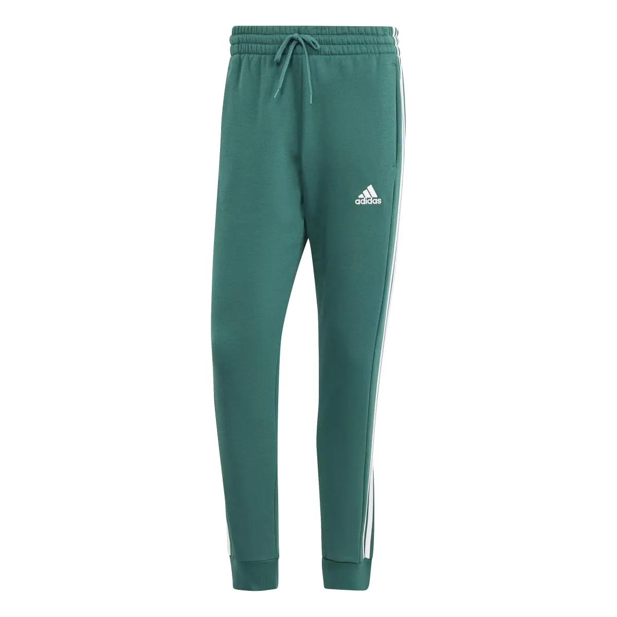 adidas Men's Essentials Tapered 3-Stripes Fleece Pants (Tall)