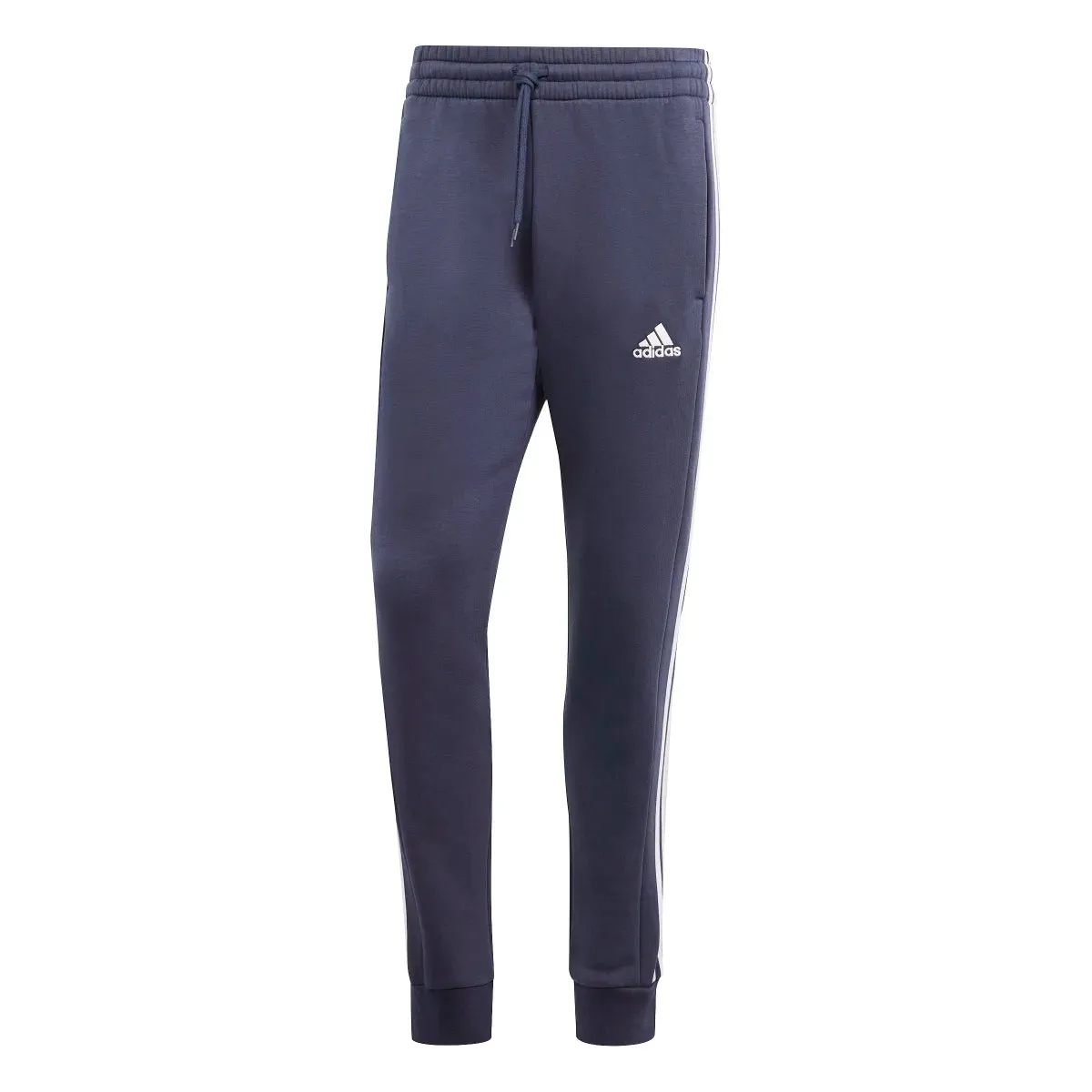 adidas Men's Essentials Tapered 3-Stripes Fleece Pants (Tall)