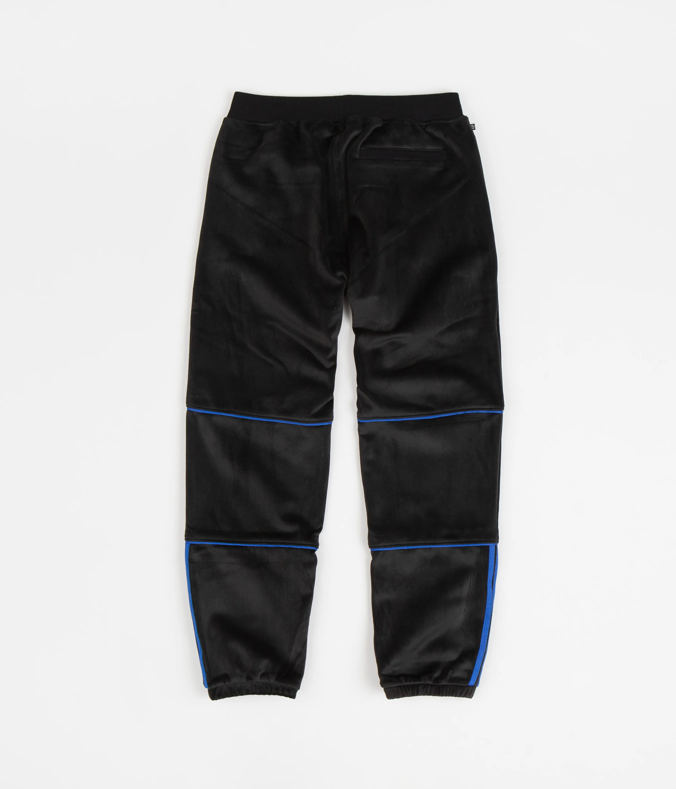 Adidas TJ Velour Sweatpants - Black / Bluebird / Gold