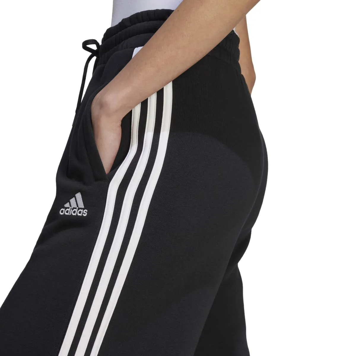 adidas Women's Essentials 3-Stripes French Terry Wide Joggers