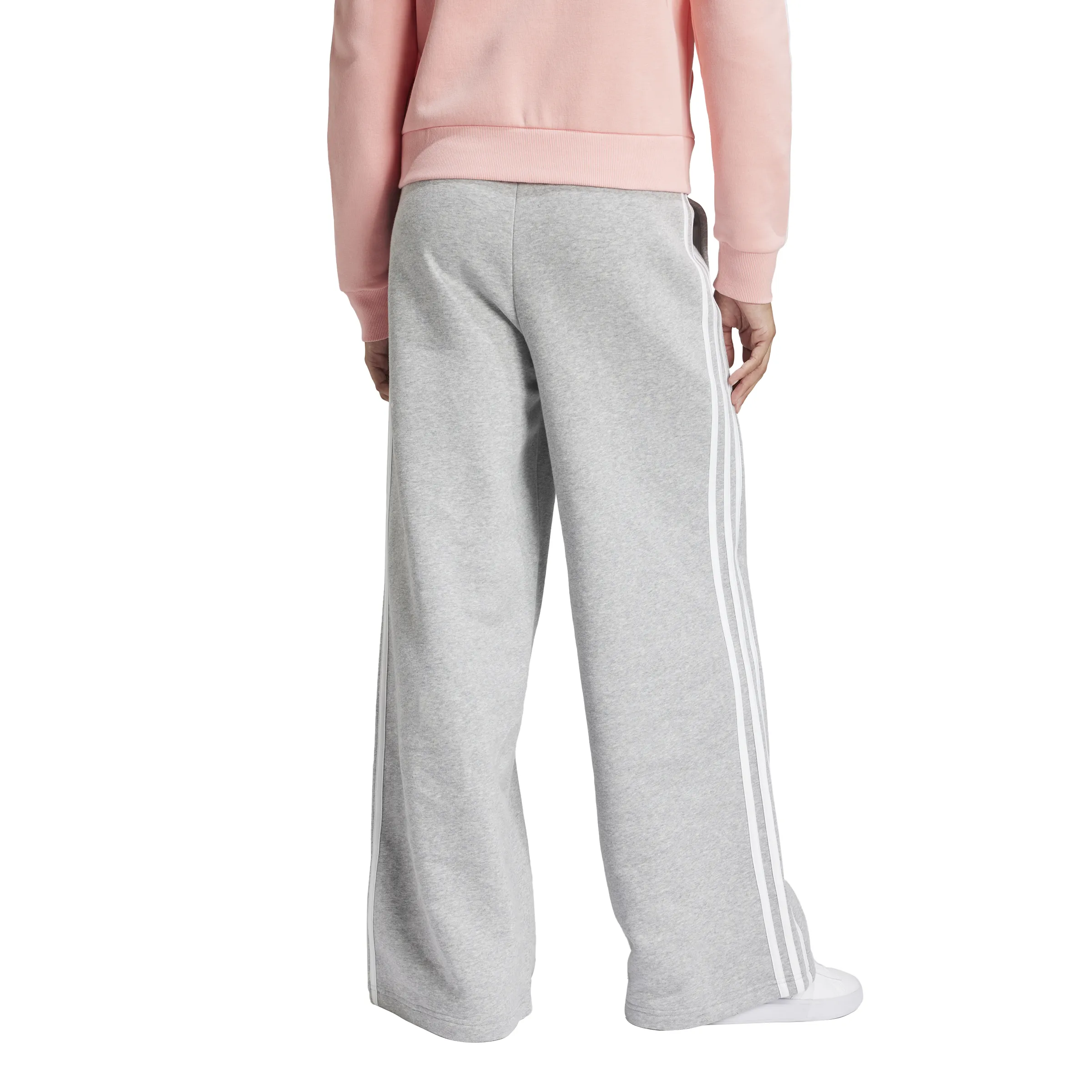 adidas Women's Essentials 3-Stripes French Terry Wide Joggers