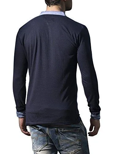 Alan Jones Solid Men's Henley