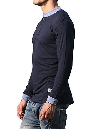 Alan Jones Solid Men's Henley