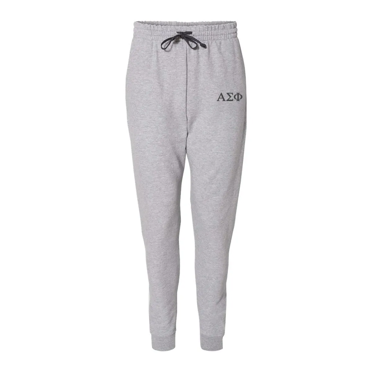 Alpha Sig Heather Grey Contrast Joggers