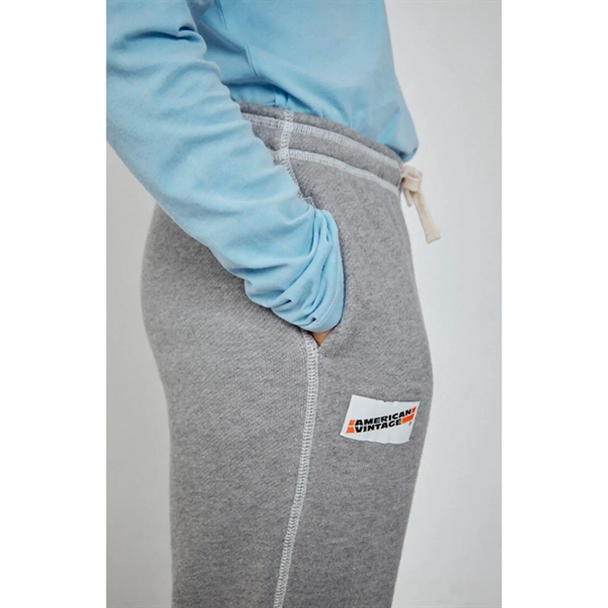 American Vintage Sweatpants Gupcity Heather Grey