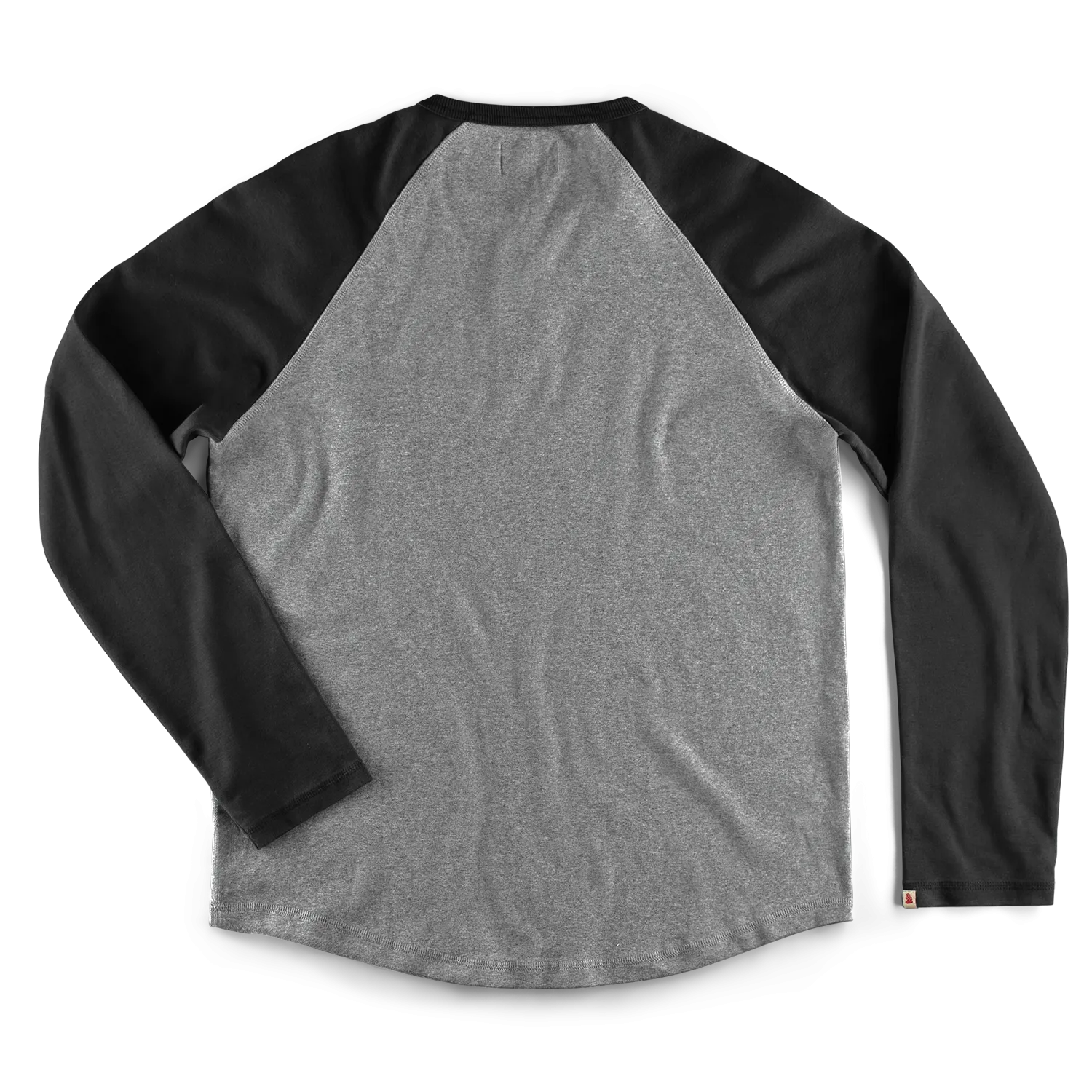 &SONS Infield Raglan Henley Shirt Grey/Charcoal