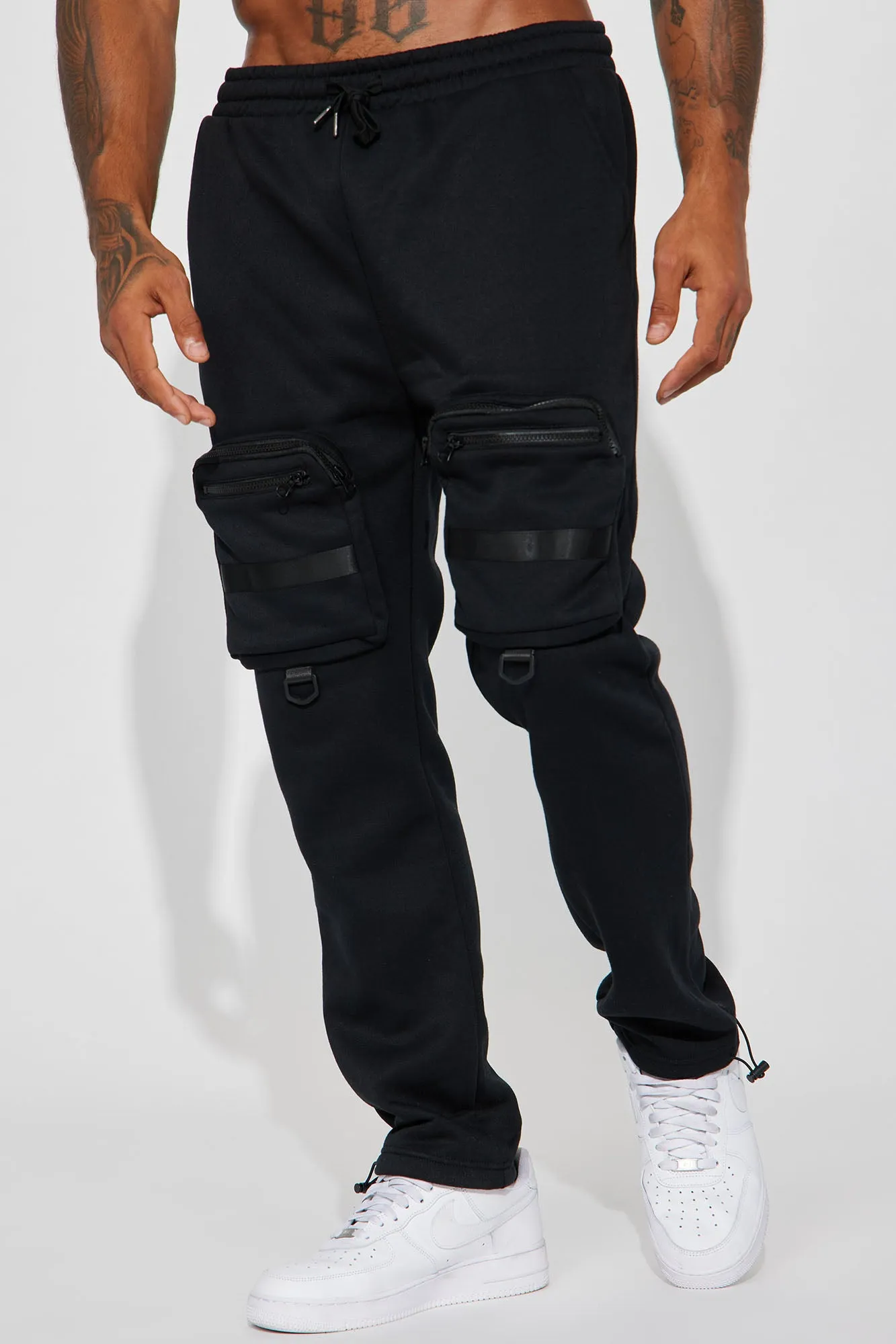 Another Day Cargo Sweatpants - Black