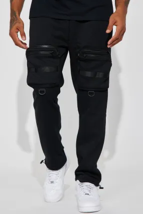 Another Day Cargo Sweatpants - Black