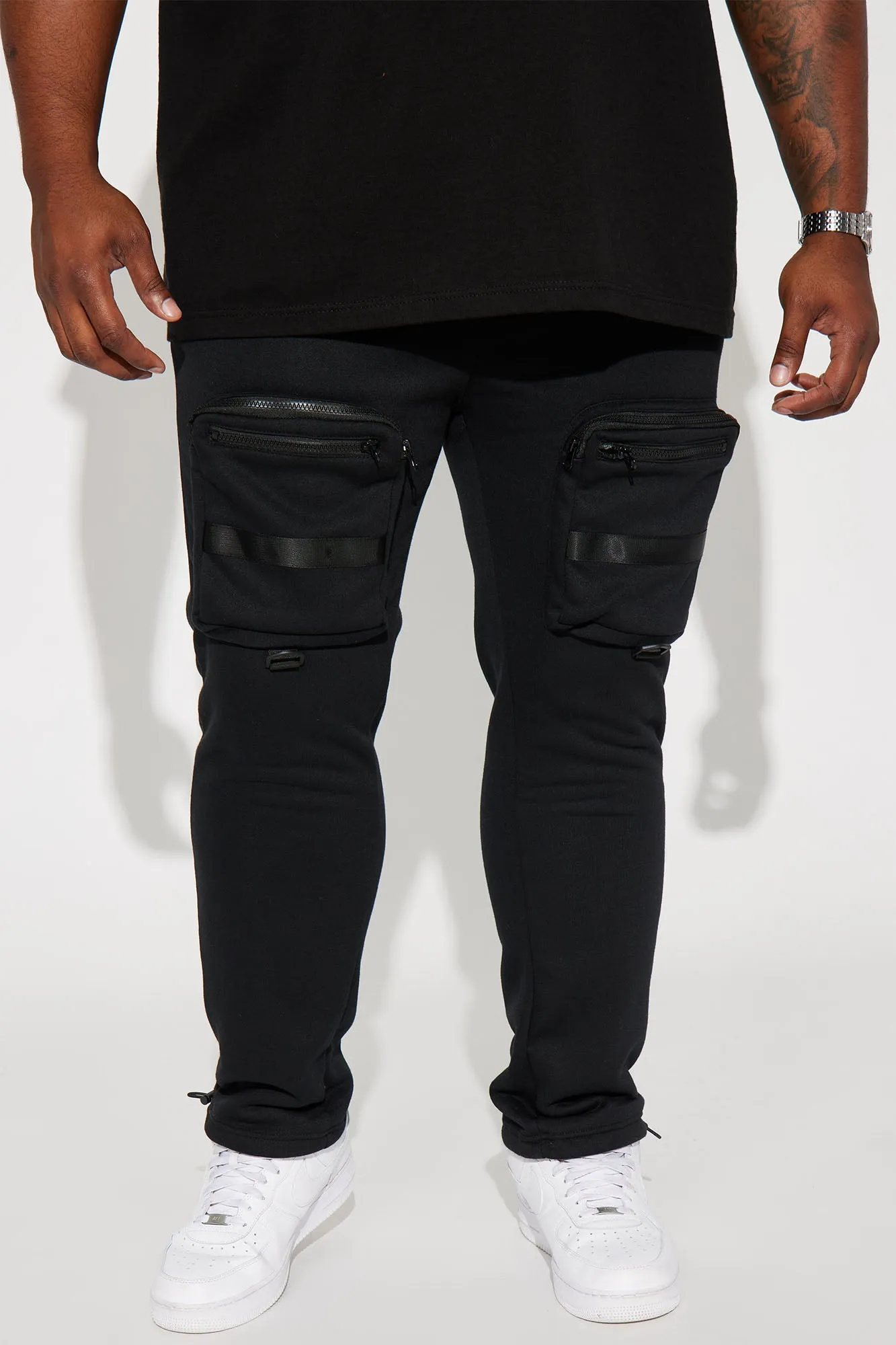 Another Day Cargo Sweatpants - Black