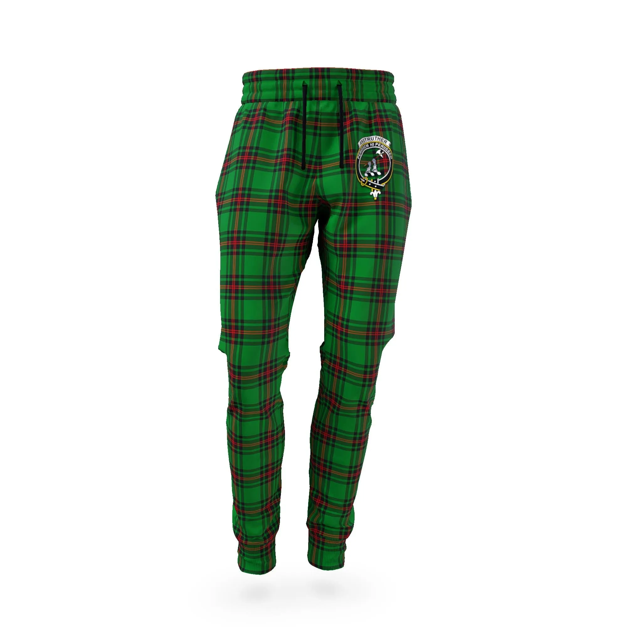 Anstruther Tartan Joggers Pants with Family Crest