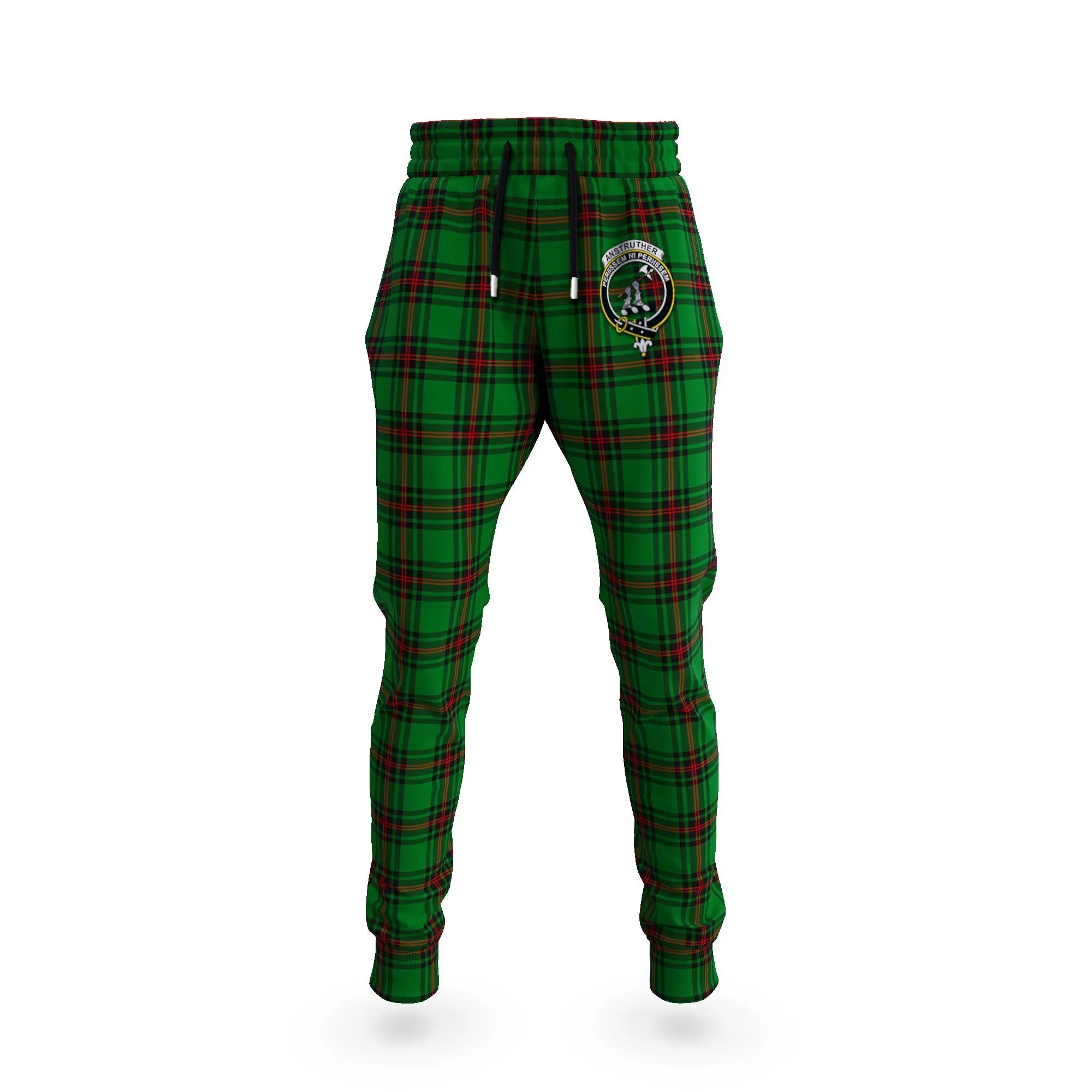 Anstruther Tartan Joggers Pants with Family Crest