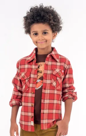 APP Boys Flannel Shirt Bossa Nova Plaid