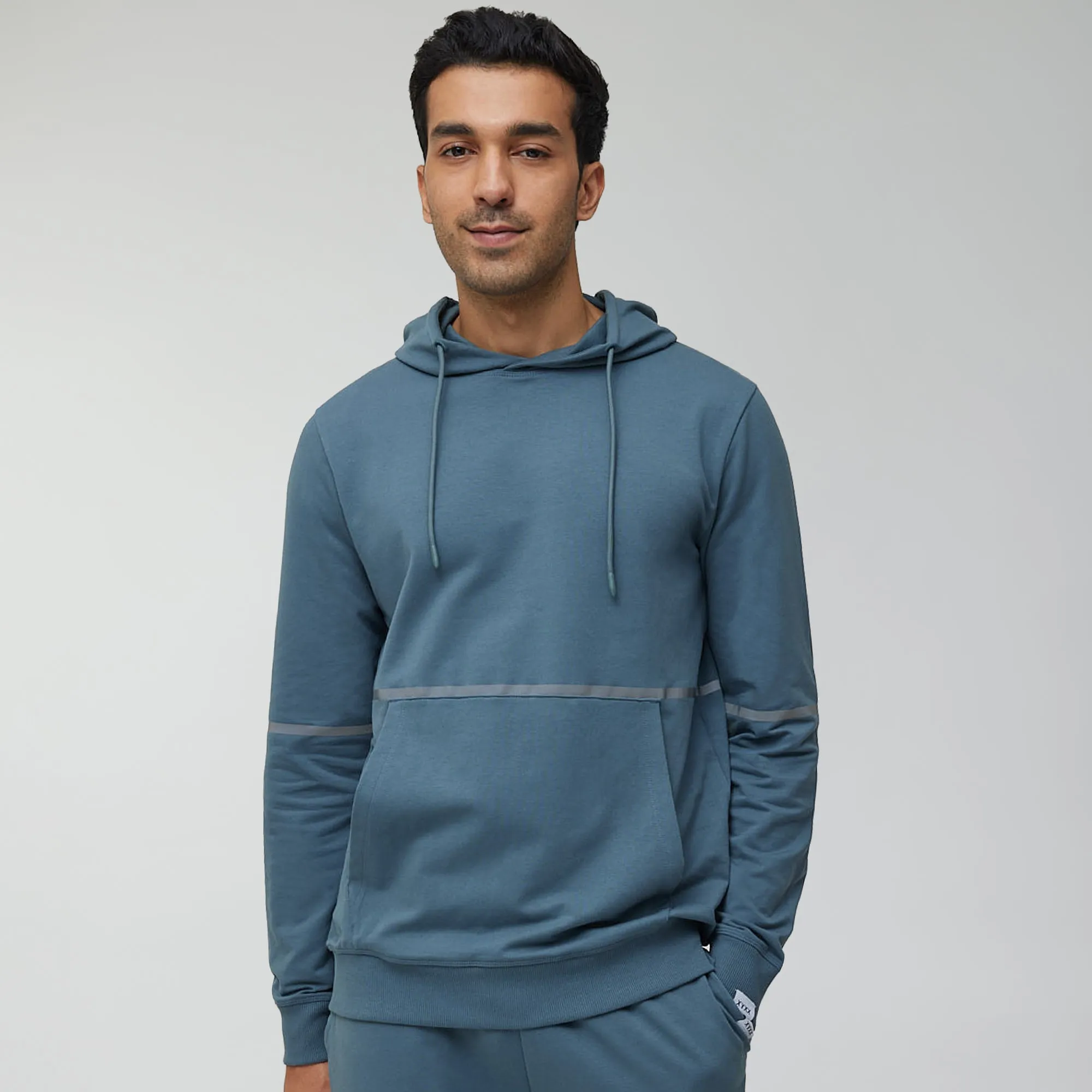 Ascent French Terry Cotton Blend Hoodie and Joggers Co-Ord Storm Grey