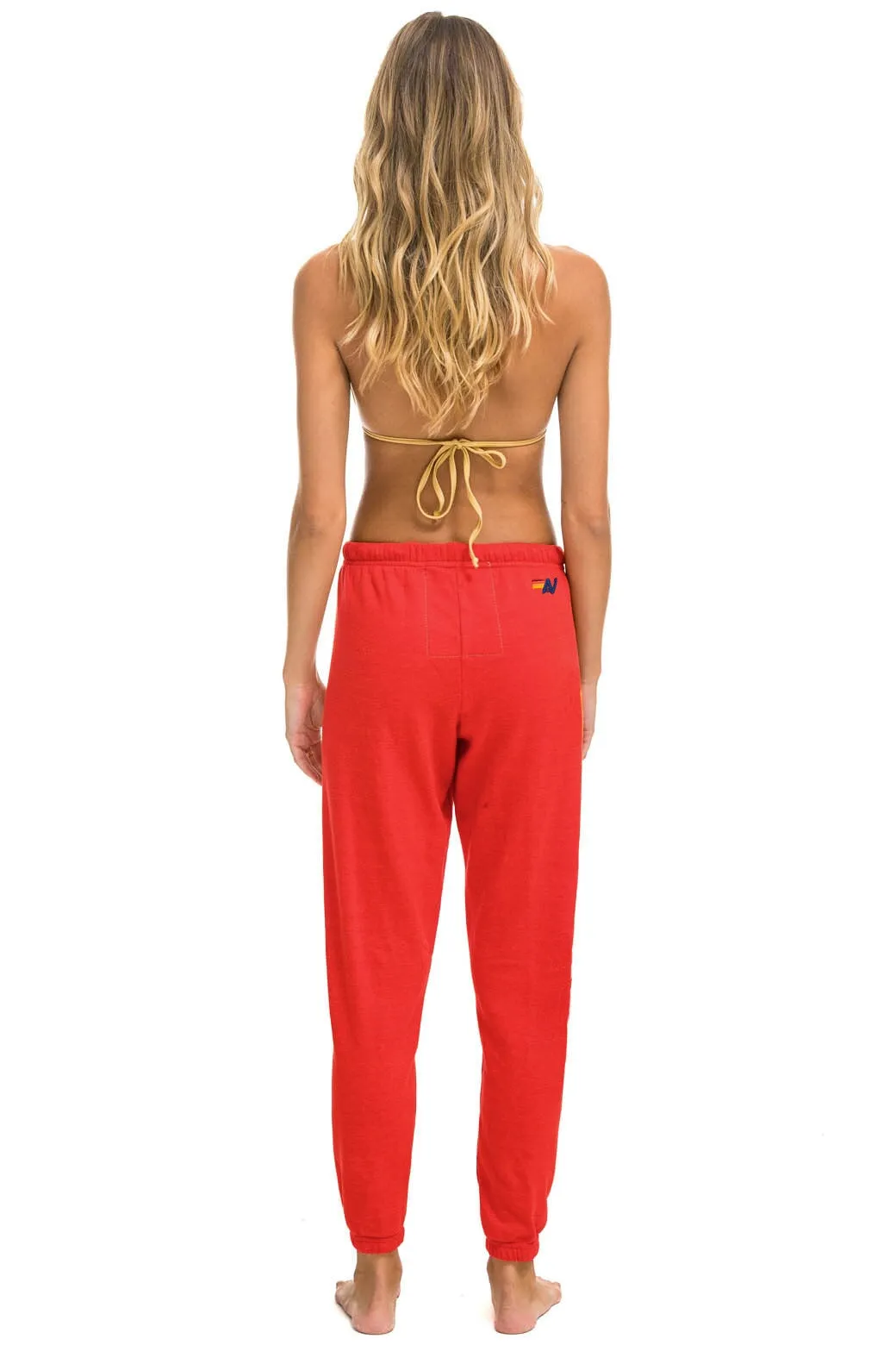 AVIATOR NATION SWEATPANTS - RED