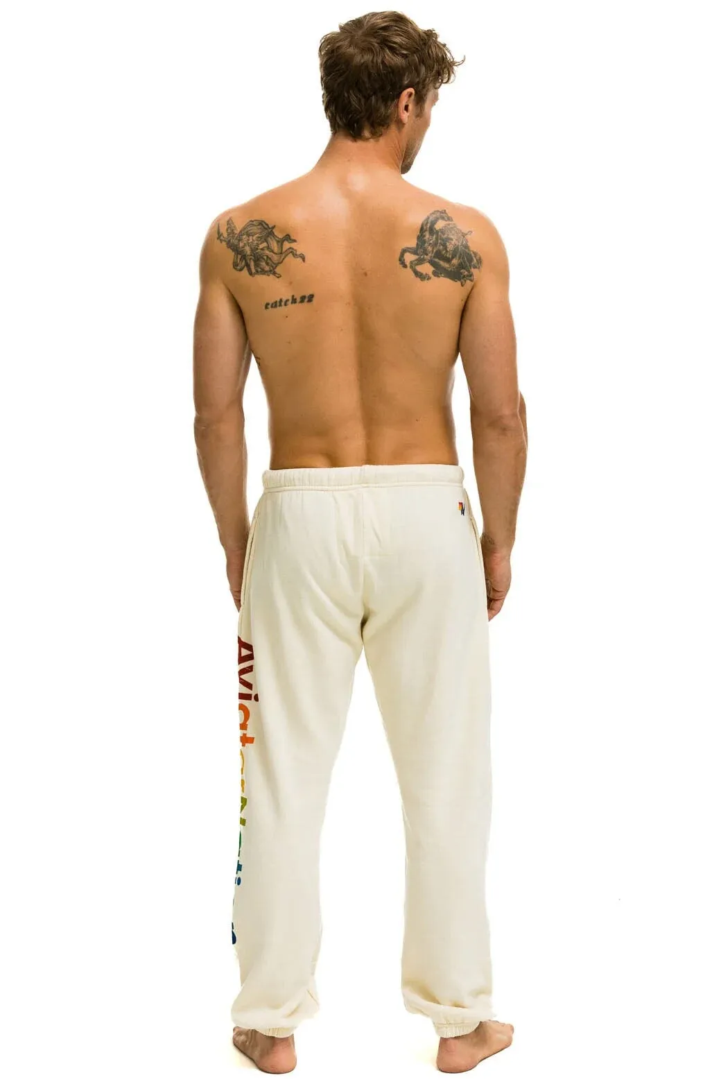 AVIATOR NATION VAIL SWEATPANTS - VINTAGE WHITE