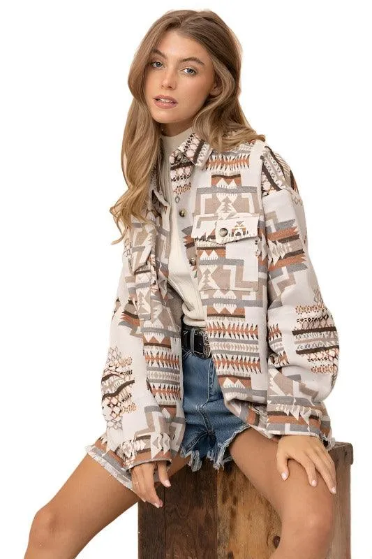 Aztec Western Shacket