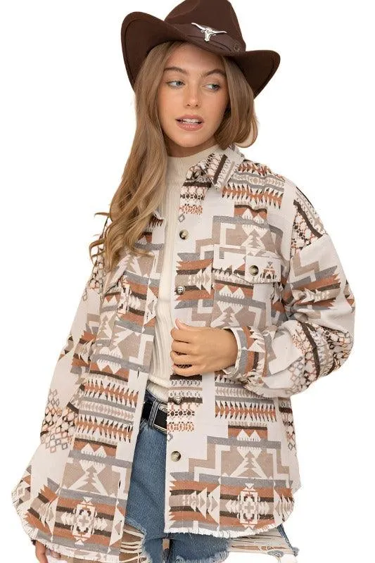 Aztec Western Shacket