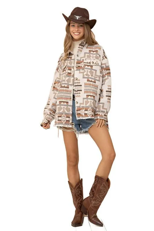 Aztec Western Shacket