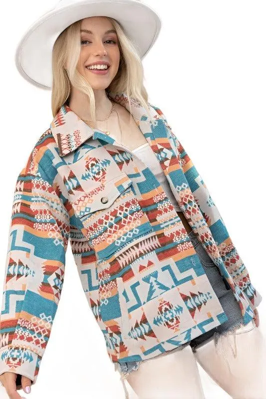 Aztec Western Shacket