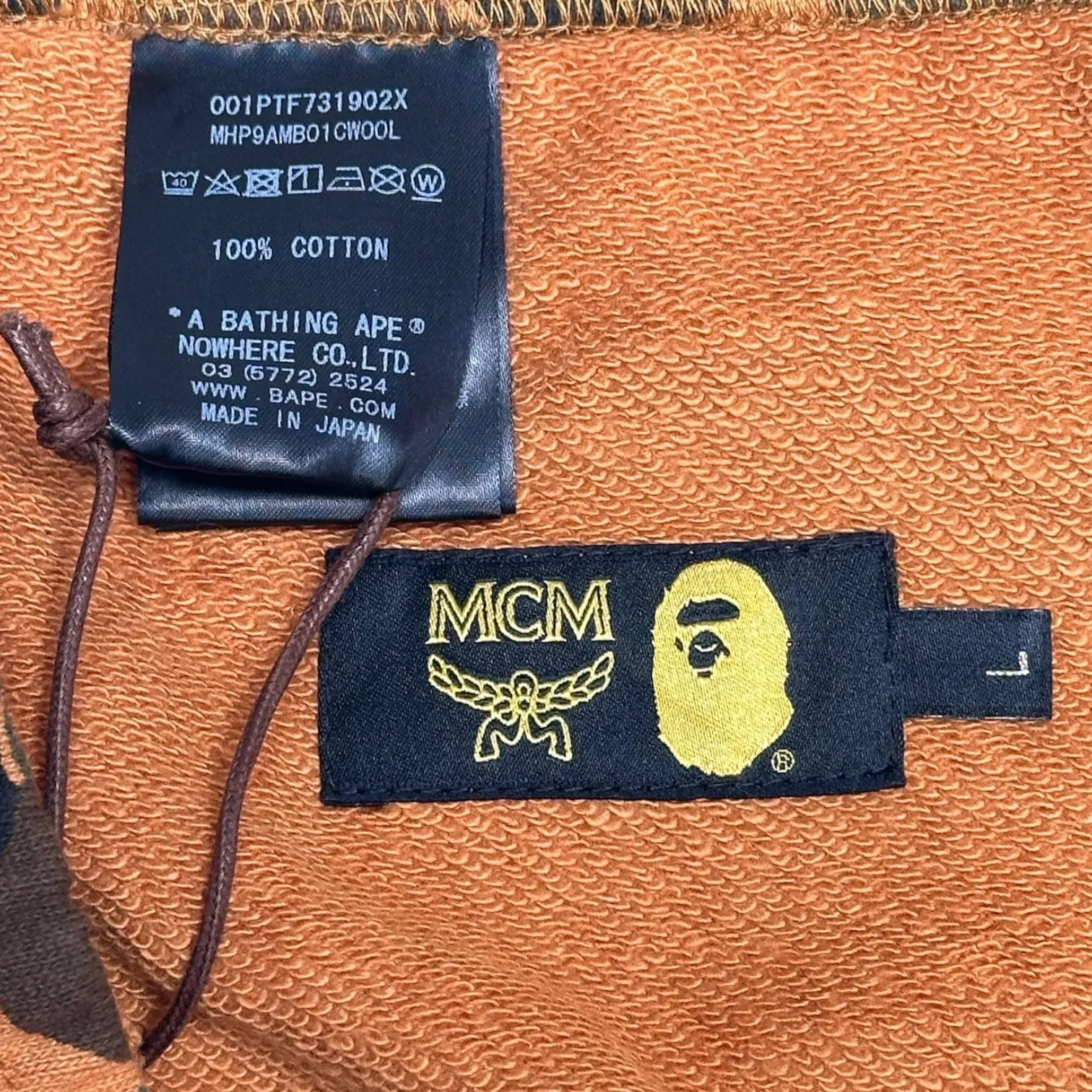 BAPE x MCM Camo Sweatpants Brown