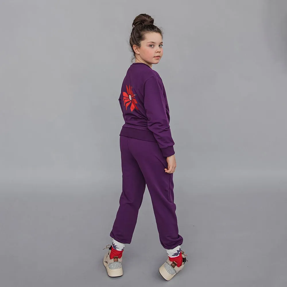 Basic Purple Joggers - 1 Left Size Fits Like 1-2 years