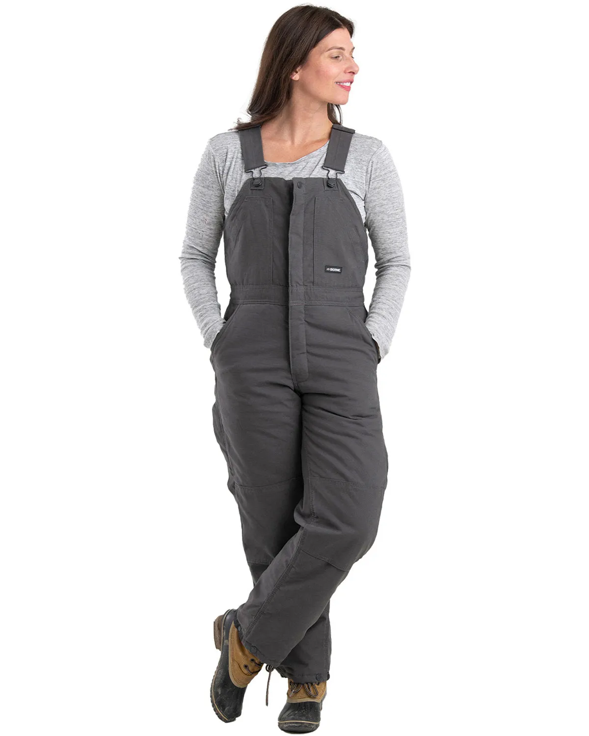 Berne Ladies' Softstone Duck Insulated Bib Overall