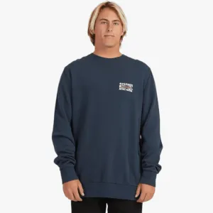 Billabong Mens Shadow Diamond Crew Sweater Navy