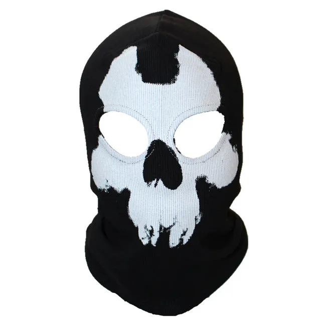 Black Punisher Mask Balaclava Beanies Hats Men Ghost Skull Full Face Warmly Mask Hood Beanie Ggorros Hombre Casquette Bbalaclava