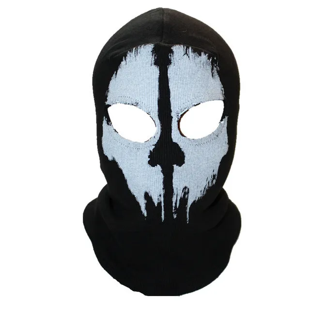 Black Punisher Mask Balaclava Beanies Hats Men Ghost Skull Full Face Warmly Mask Hood Beanie Ggorros Hombre Casquette Bbalaclava