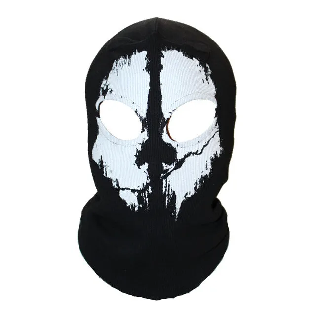 Black Punisher Mask Balaclava Beanies Hats Men Ghost Skull Full Face Warmly Mask Hood Beanie Ggorros Hombre Casquette Bbalaclava