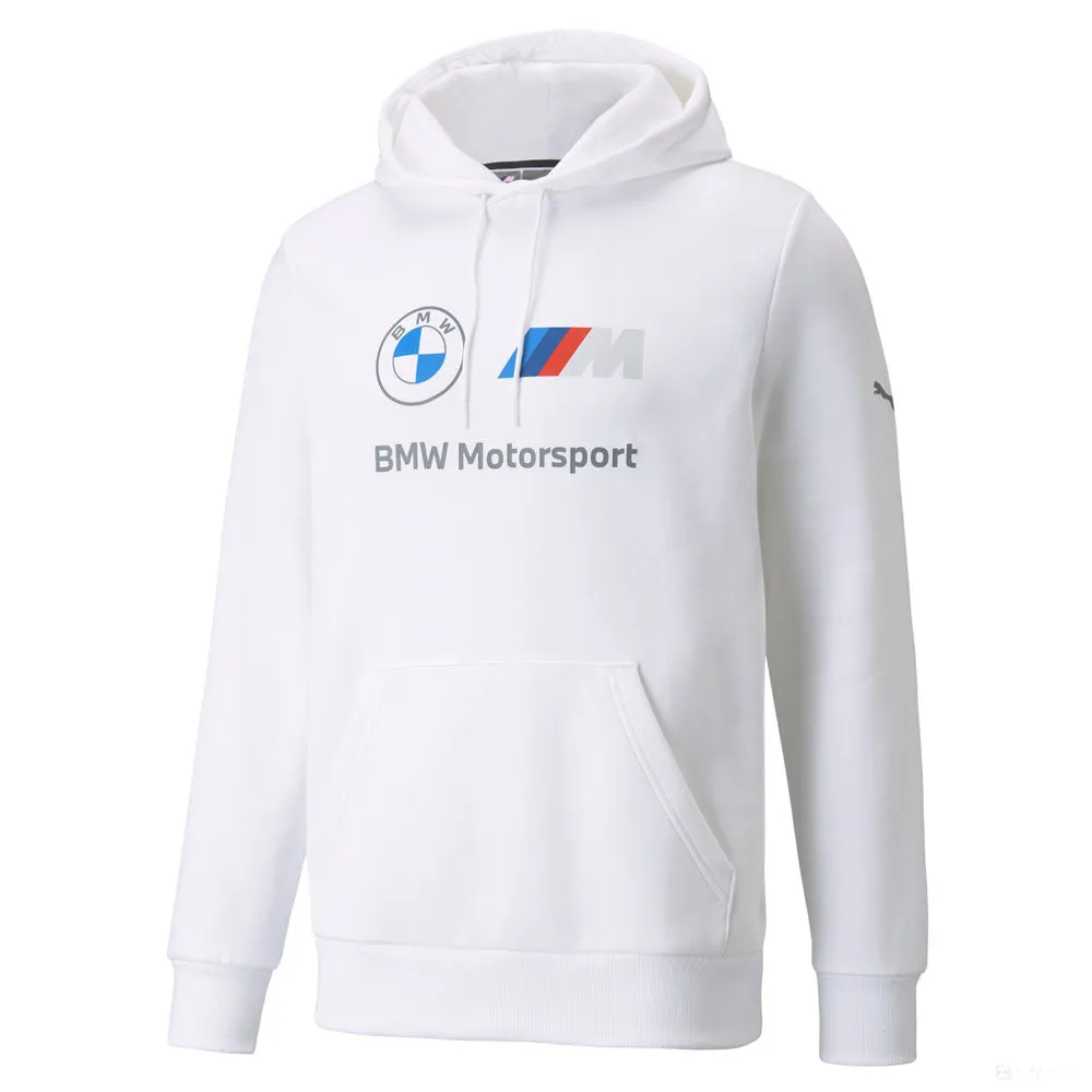 BMW Hoodie, Puma BMW ESS Fleece, White, 2021