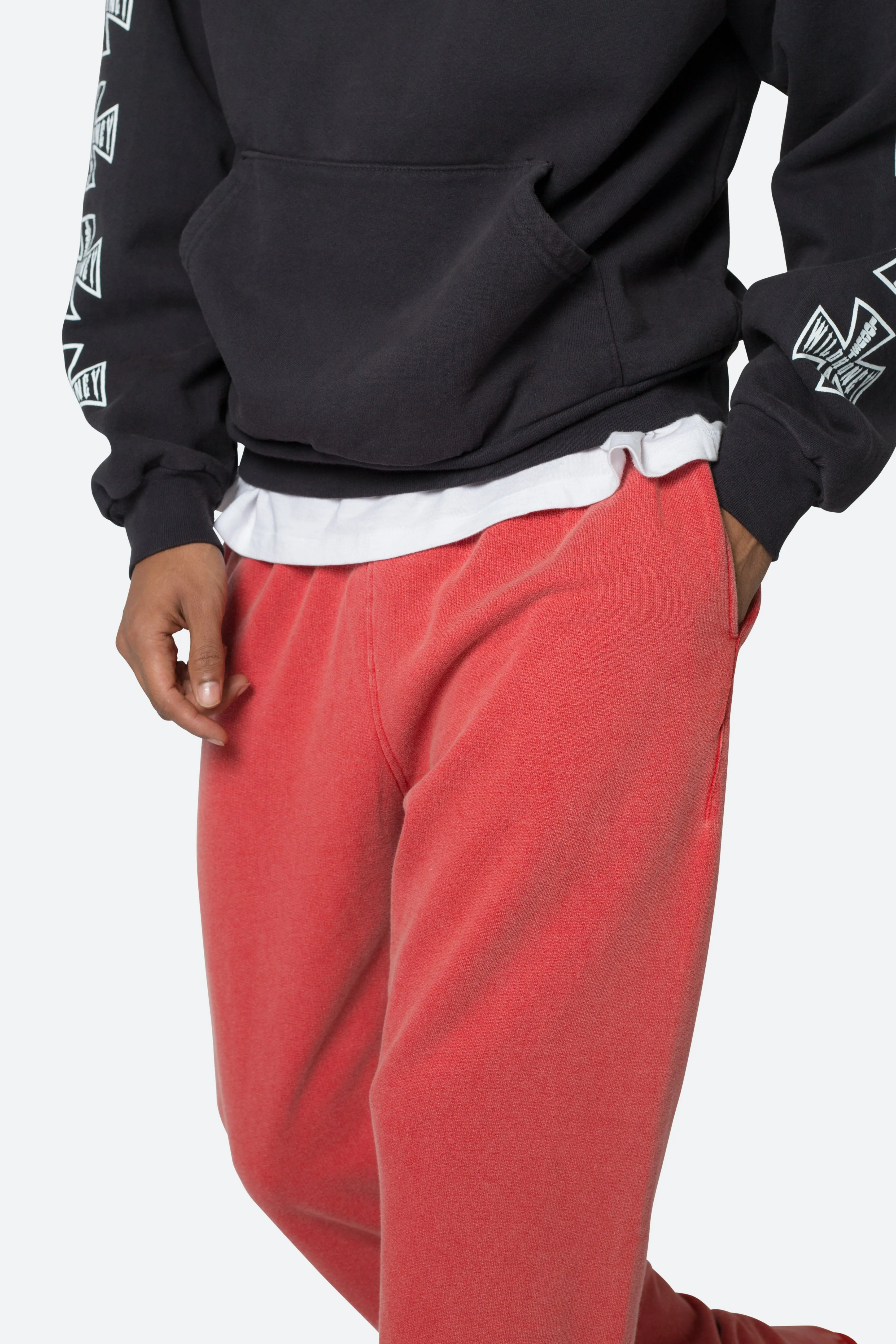 Bootcut Sweatpants - Red