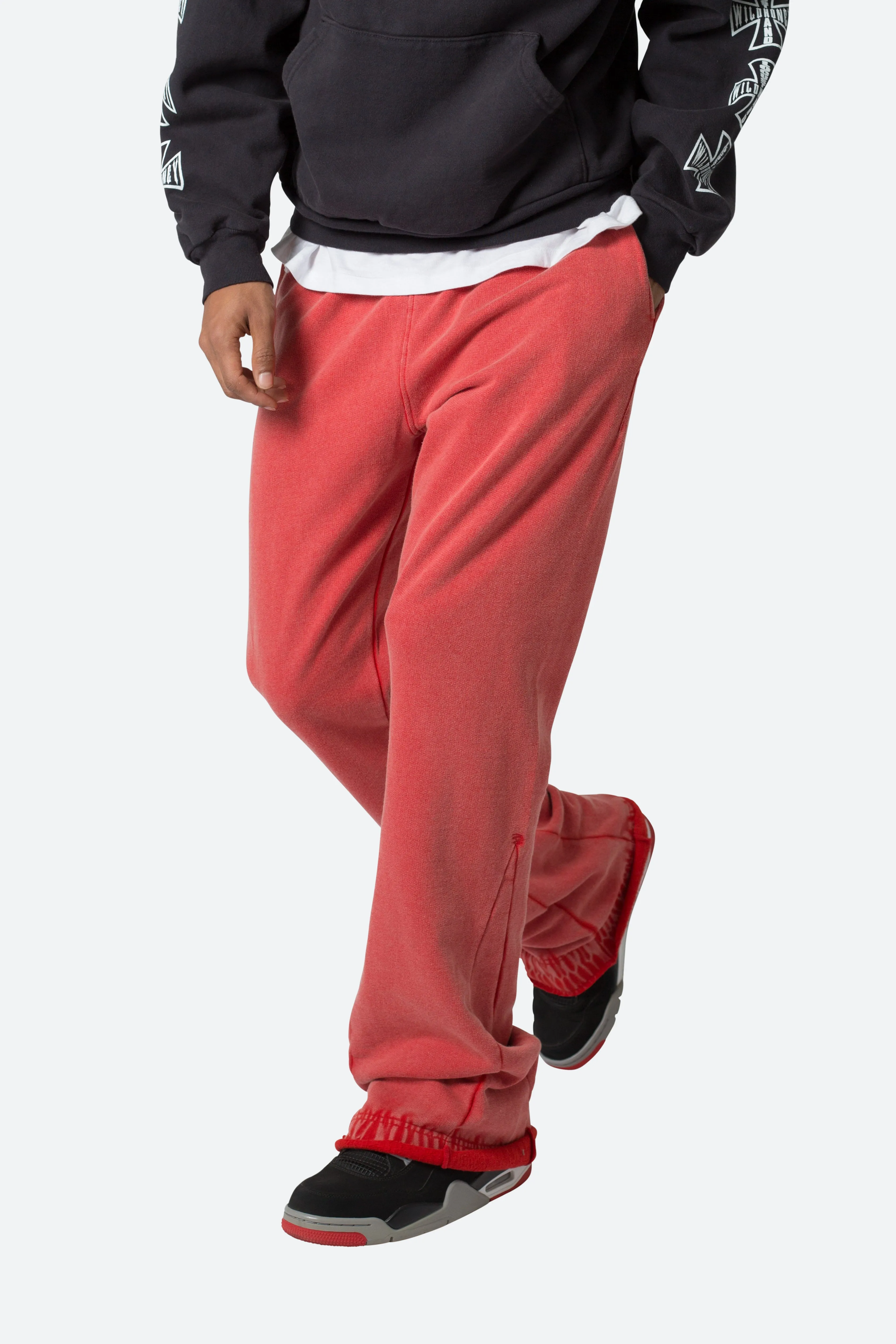 Bootcut Sweatpants - Red